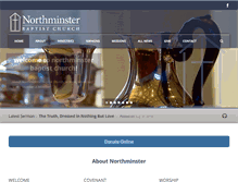 Tablet Screenshot of northminsterbaptist.org